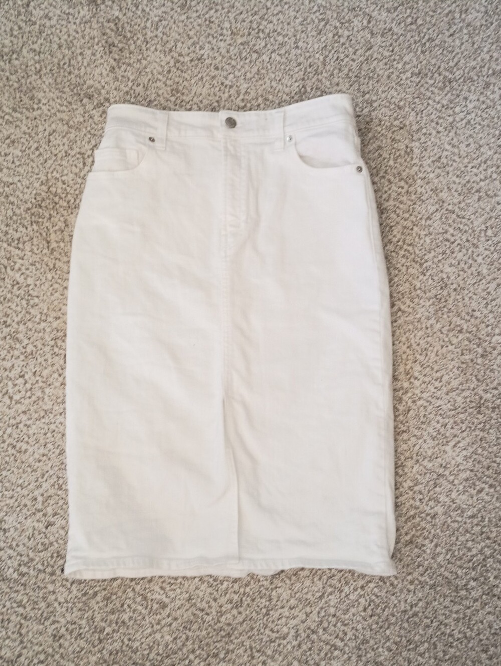 GAP White High-Waist Denim Pencil Skirt 2 /26
